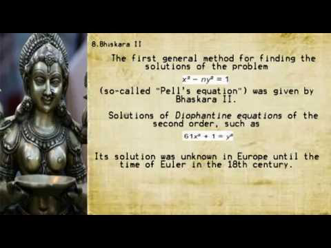 Indian Mathematics Part 3 - Bhaskara I & II