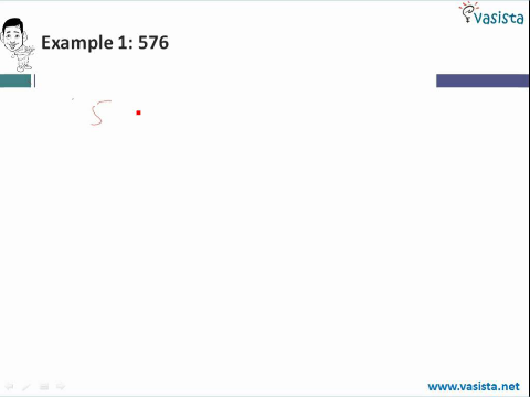 Finding the Square Root -Aryabhatta Method Example 1