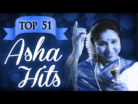 Asha Bhosle Top 51 All time Superhit Collection - (HD) Video Jukebox - Evergreen Bollywood Songs