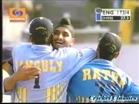 Harbhajan Singh 5/43 vs England 2002 | 6th ODI | Mumbai