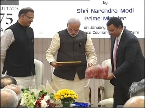 PM releases commemorative coin on Jamsetji Nusserwanji Tata