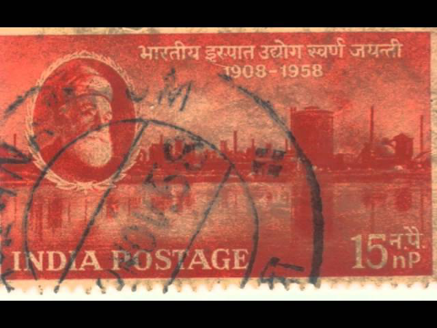 JAMSETJI NUSSERWANJI TATA 1908-1958Collection of Stamps India - Art - Collectibles- Hobbies India