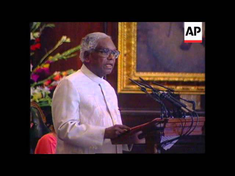 INDIA: NEW DELHI: K.R. NARAYANAN TAKES OATH AS PRESIDENT