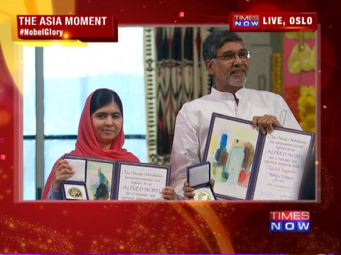 Malala Yousafzai and Kailash Satyarthi's Nobel Moment