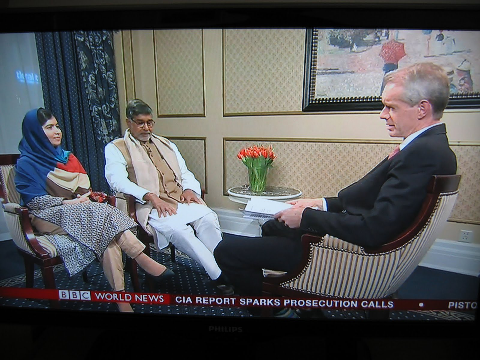 HARDtalk:Malala Yousafzai and Kailash Satyarthi   joint winners of the Nobel Peace Prize 2014