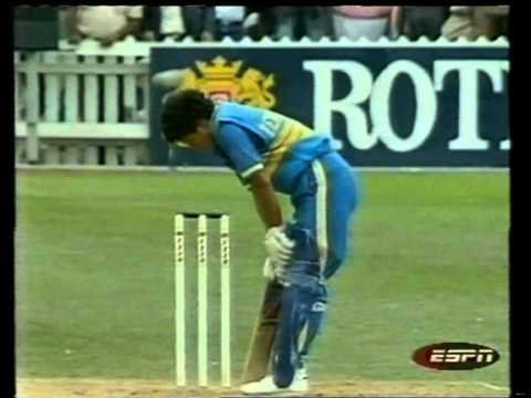 Sachin Tendulkar 1st runs in One Day Cricket -- 36 vs NZ 4th ODI 1990