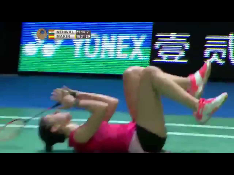 Carolina Marin vs Saina Nehwal - Final All England Open 2015 Highlights