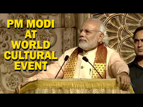 PM Narendra Modi Full Speech at Sri Sri Ravi Shankar's Event