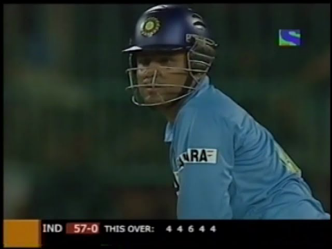 4,4,6,4,4,4,Virender Sehwag blasts 26 of an over.