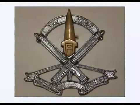 December 7-2013.Indian Army Flags and regimental Insignia-Armed Forces Flag Day