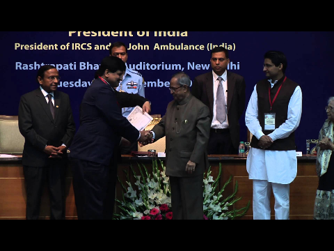 Ceremonial Session of the Indian Red Cross Society at Rashtrapati Bhavan on 18-11-2014