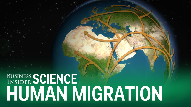 Animated map shows how humans migrated across the globe
