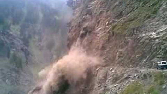 Landslide in Pangi Valley of Himachal ( INDIA)
