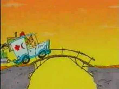 Helpman and the Red Cross Red Crescent (cartoon)