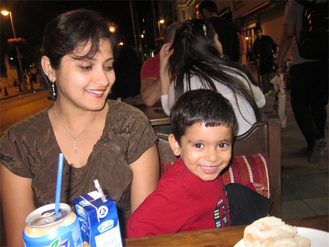 Adi and Sachin taking snacks - Copy