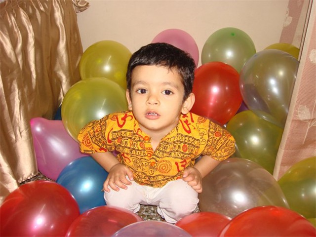 Adi in balloons - 2