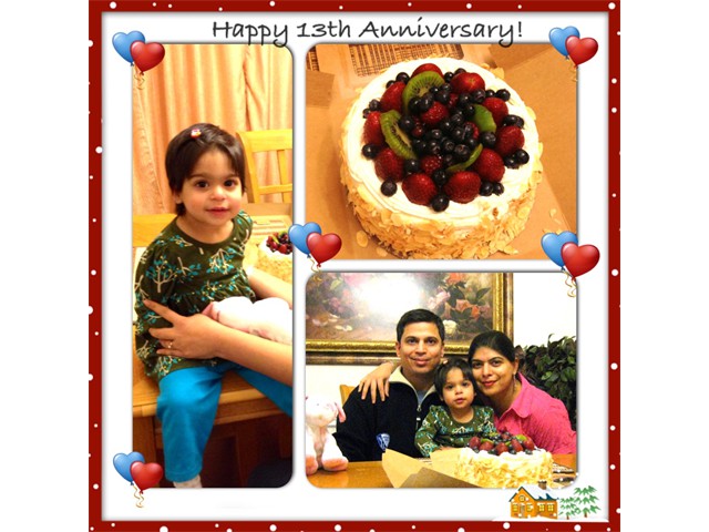 Happy 13th Anniversary of Sajal and Sangeeta