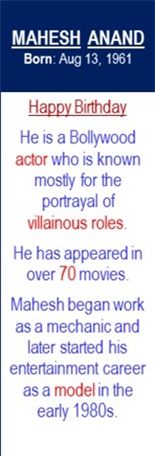 Mahesh_Anand_Birth_Aug-13