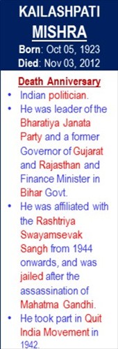 Kailashpati_Mishra_Death_Nov-03