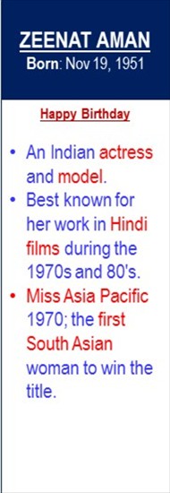 Zeenat_Aman_Birth_Nov-19