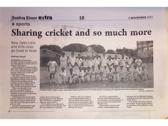 News_Sunday_Times_Extra_2011-11-06_New_Delhi_U-13_vs_KZN_Club