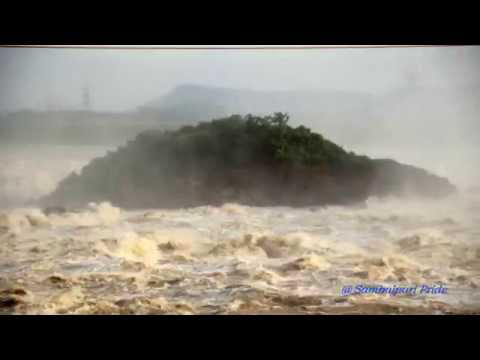 Flood gates opened in Hirakud Dam, Sambalpur
