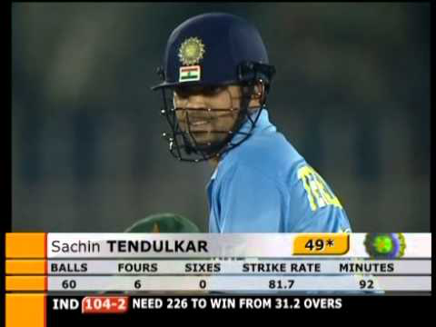 Sachin tendulkar's best inning in ODIs  India Vs Pakistan (First ODI Hundred by Indian in Pakistan.)