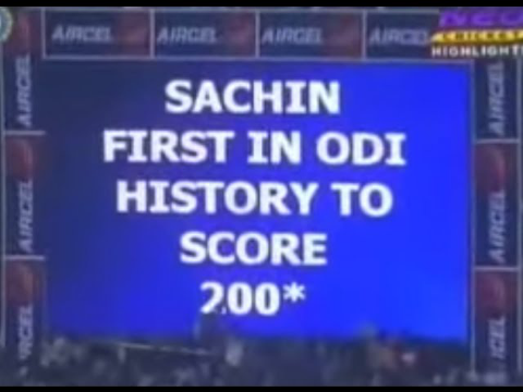 Sachin 200 Highlights