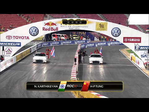 Onboard with Narain Karthikeyan at the Race of Champions 2012