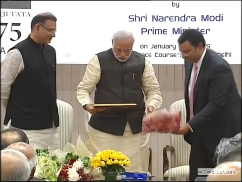 PM releases commemorative coin on Jamsetji Nusserwanji Tata