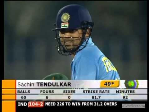 Sachin tendulkar's best inning in ODIs  India Vs Pakistan (First ODI Hundred by Indian in Pakistan.)