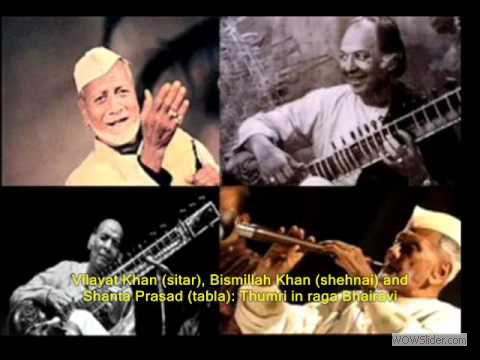 Vilayat Khan, Bismillah Khan, Shanta Prasad--Thumri in Bhairavi