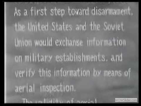 Eisenhower's Open Skies for Peace