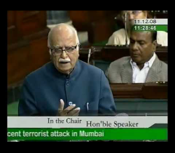 LK Advani's speech in Lok Sabha on Terrorism - Part: 1