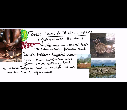 Tribal suffering in India under the colonial rule.